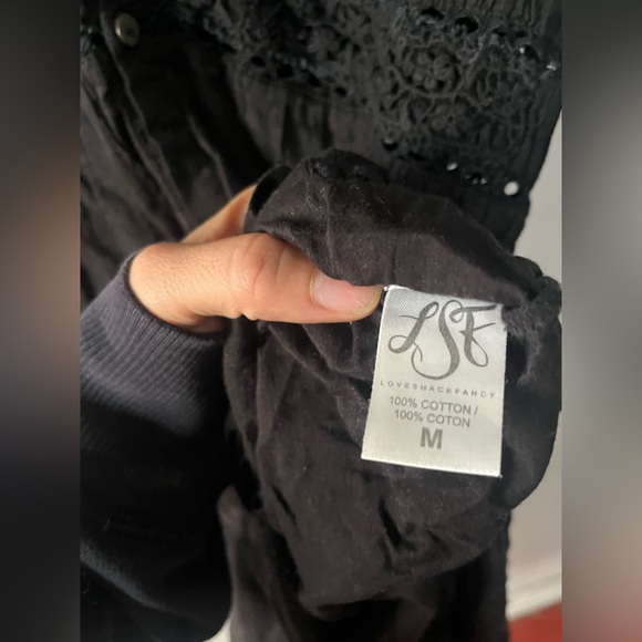 LoveShackFancy Beth Dress Beth Dress in black - Picture 5 of 10